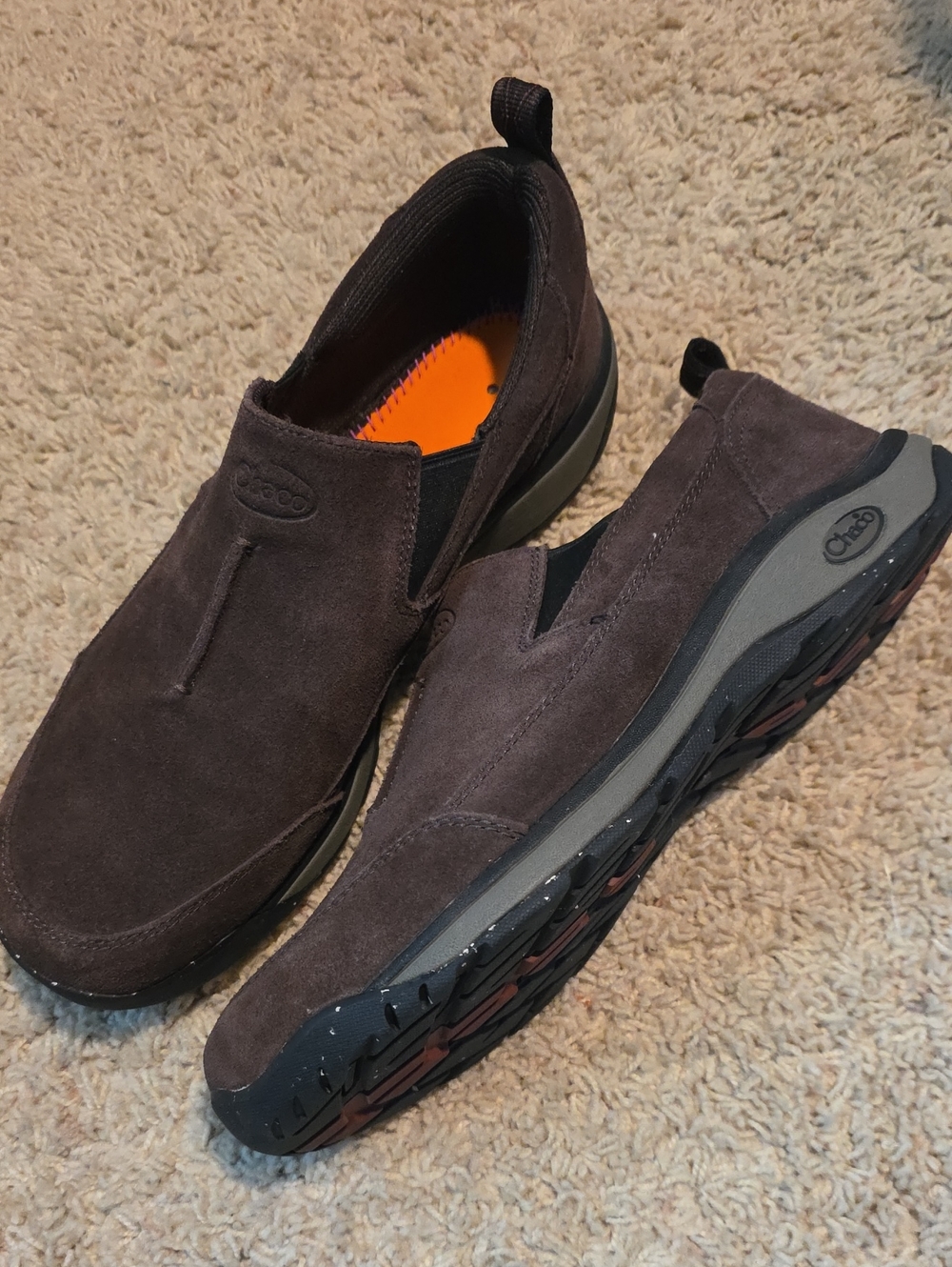 Chaco Men's Slip-On Loafers in Dark Brown and Black Size 10